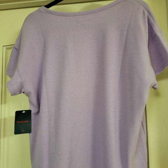 Tommy John Knitted Loungewear Top Lavender Size Medium New NWT $68.00 Retail - Picture 7 of 11